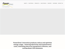 Tablet Screenshot of powersines.com